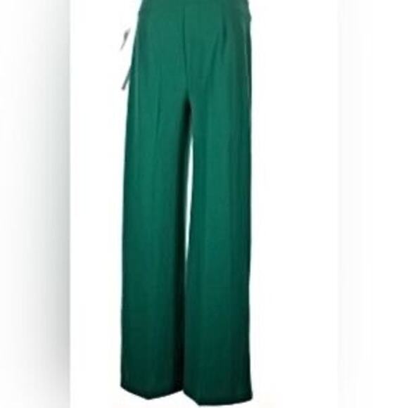 Carole Wren Pants - Carole Wren Emerald Green Wide Leg Pants- Size 10